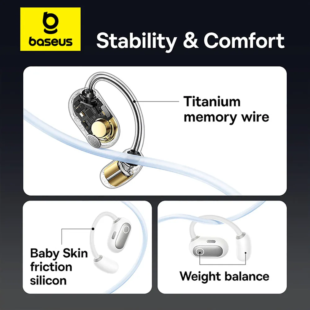 Baseus Eli Sport 1 Open-Ear TWS Earbuds - Starlight White