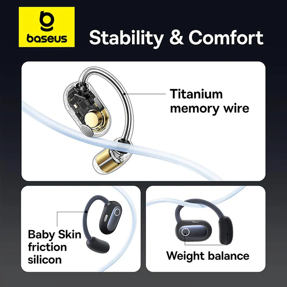 Baseus Eli Sport 1 Open-Ear TWS Earbuds - Starry Black