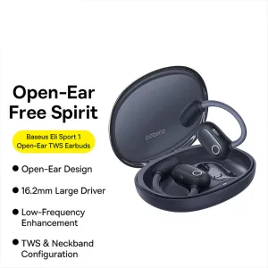 Baseus Eli Sport 1 Open-Ear TWS Earbuds - Starry Black