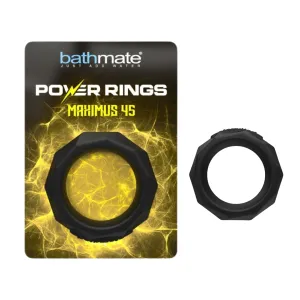 Bathmate Power Ring Maximus 45 Silicone Cockring - Black