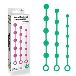 BEAD DELIGHT SILICONE ANAL BEAD KIT- GREEN