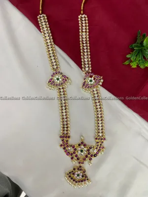 Best Kemp Long Necklaces for Bharatanatyam Dancers BBN-016