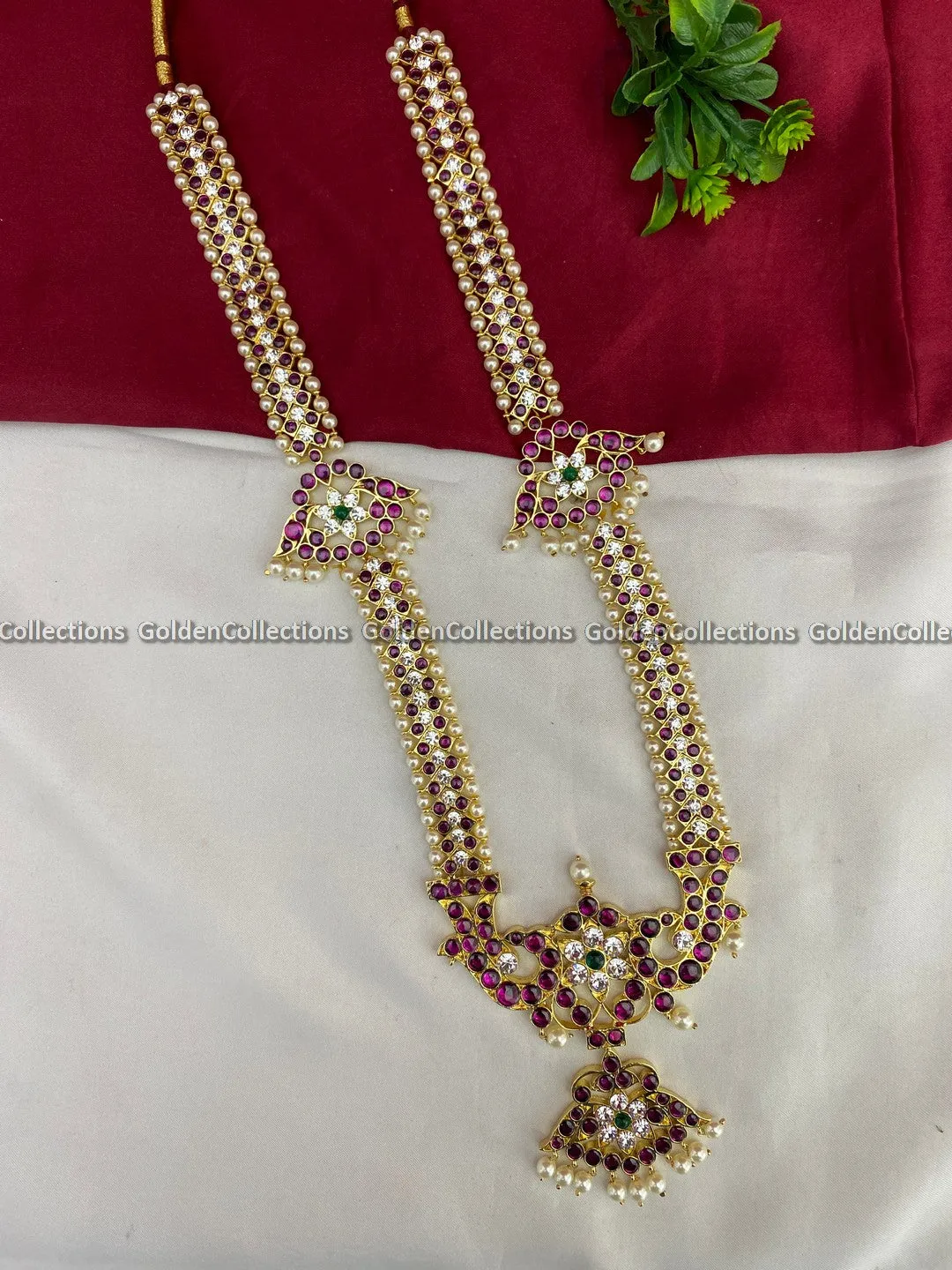 Best Kemp Long Necklaces for Bharatanatyam Dancers BBN-016