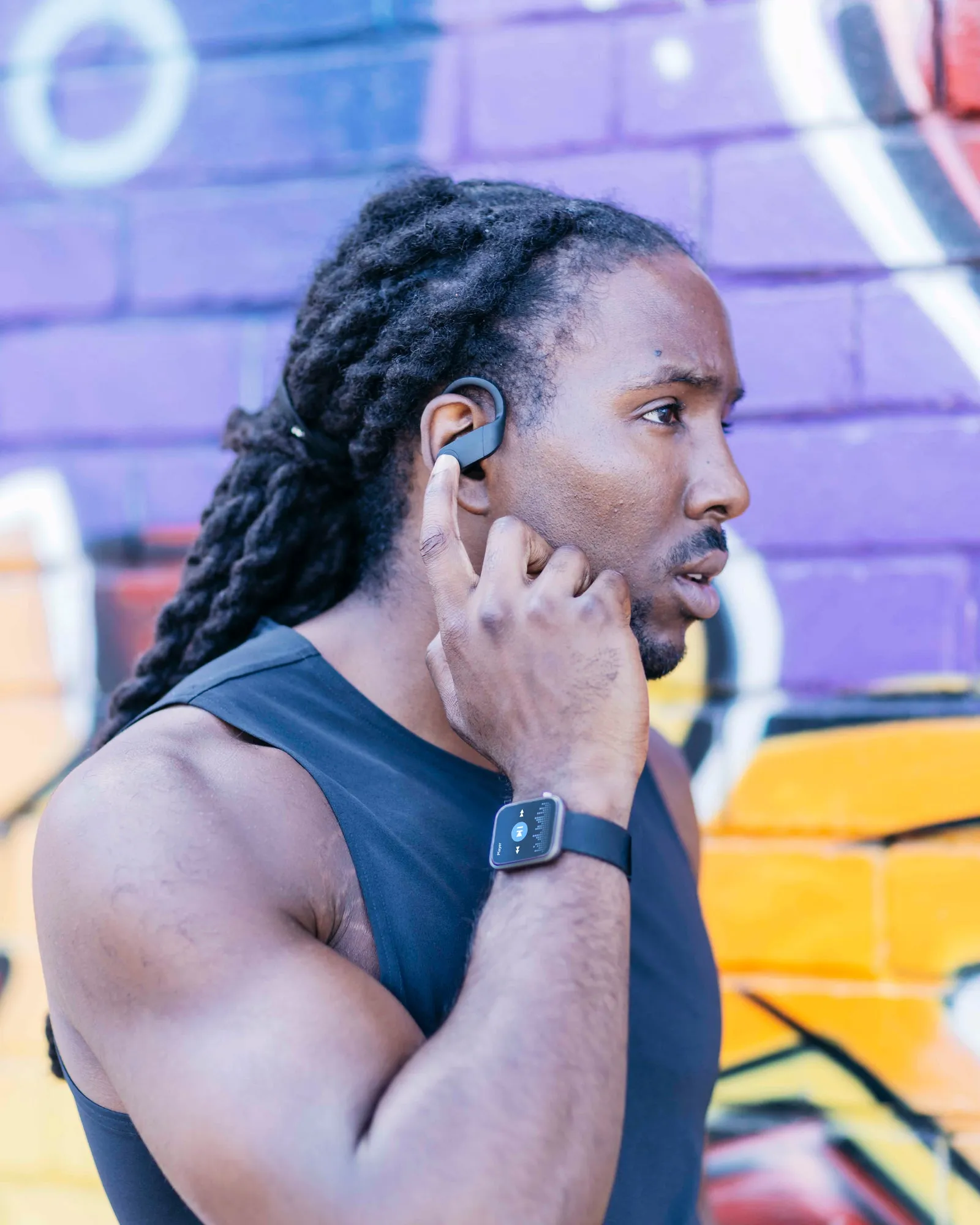 Black Sports In-Ear Headphones
