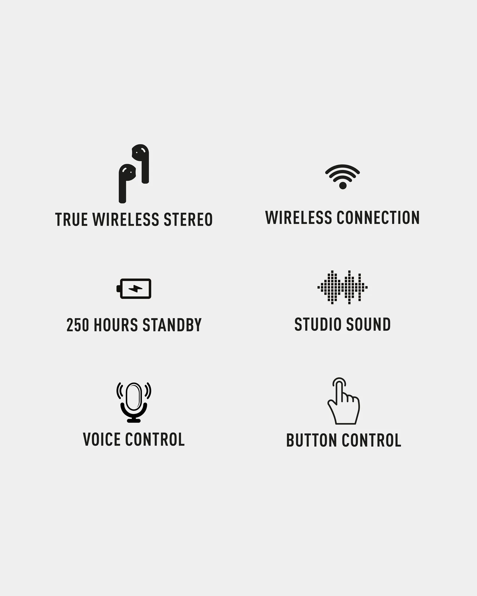Black Sports In-Ear Headphones