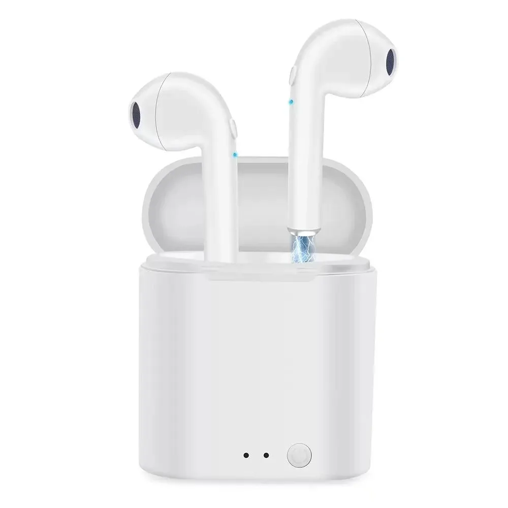 Bluetooth 5.1 Wireless Earphones - Waterproof Headphones with Hearing Aid Function - Handsfree Headset with Mic and Charging Box