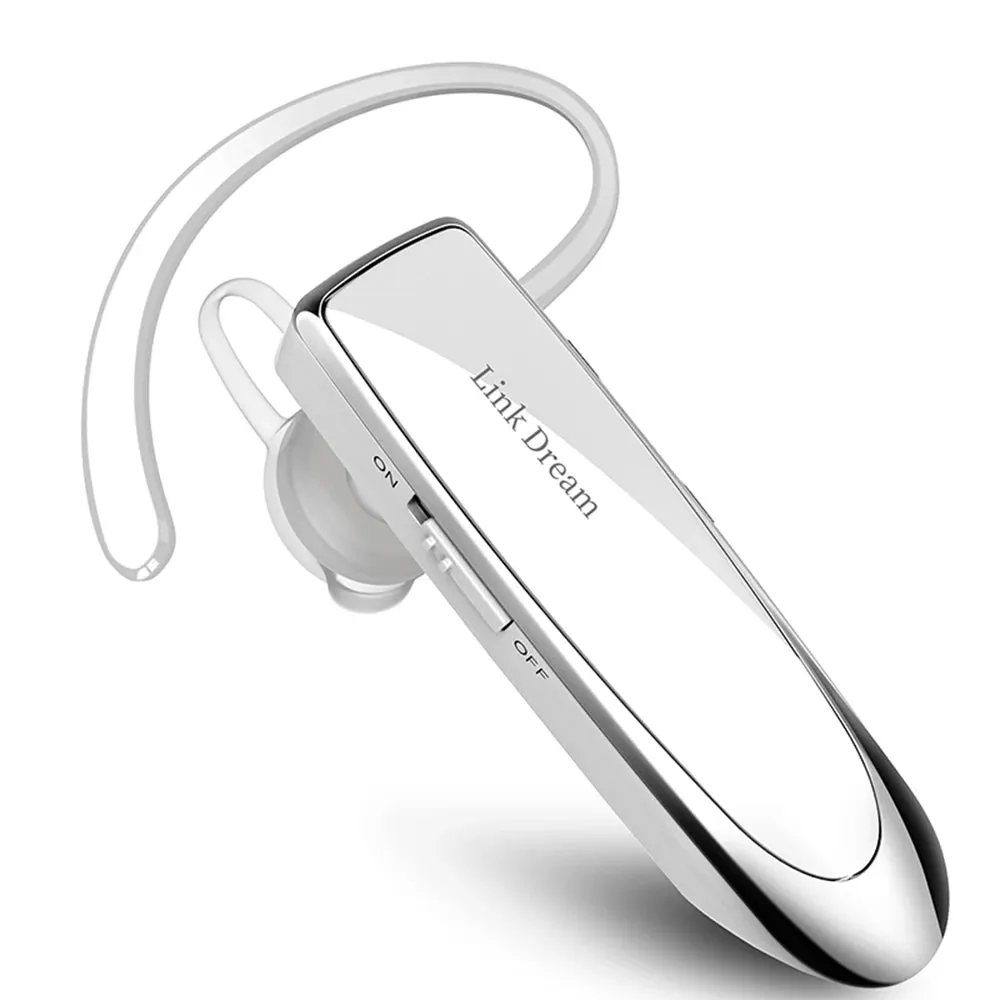Bluetooth Business Earphone - Wireless Single Earbud with HD Call Quality for Handsfree Driving