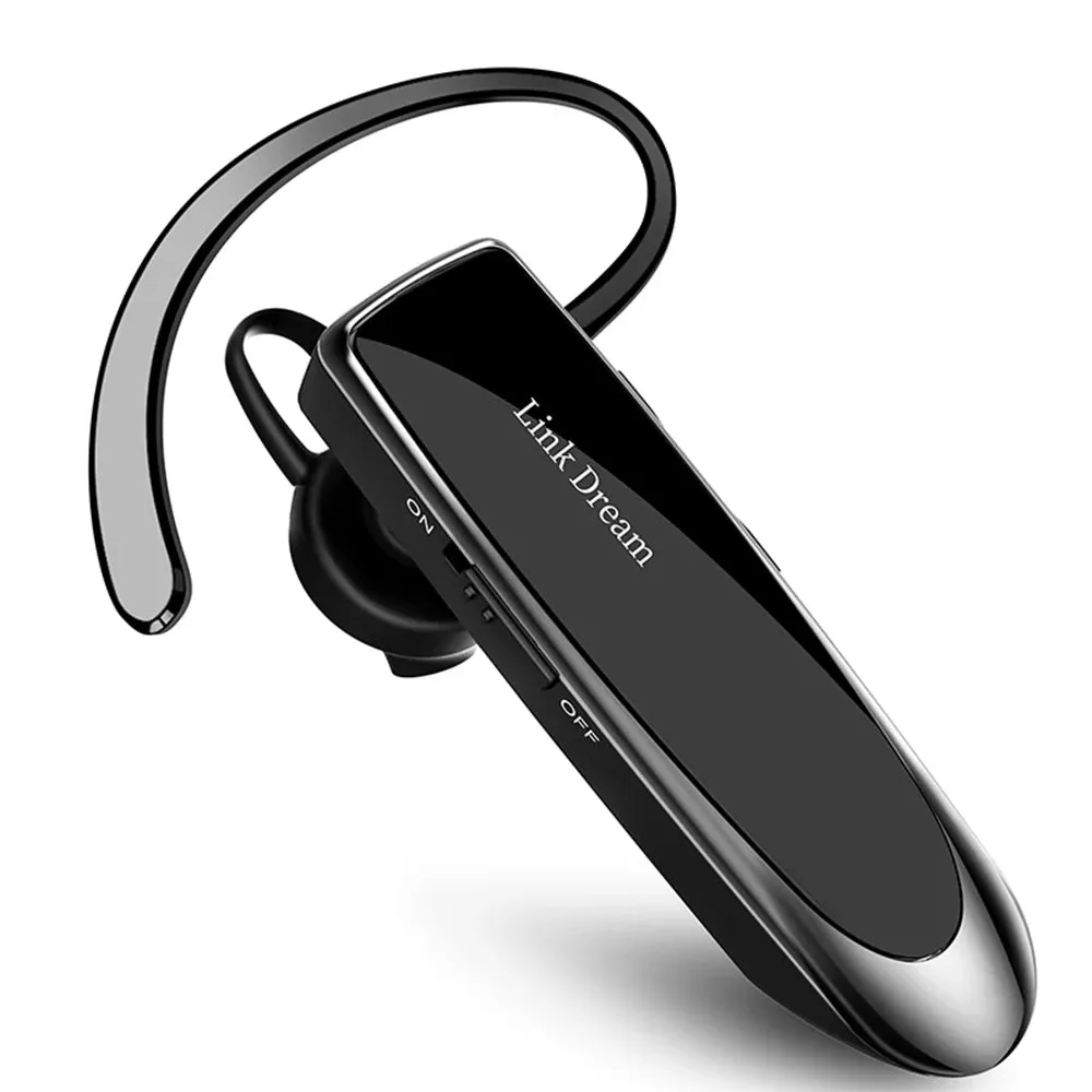 Bluetooth Business Earphone - Wireless Single Earbud with HD Call Quality for Handsfree Driving