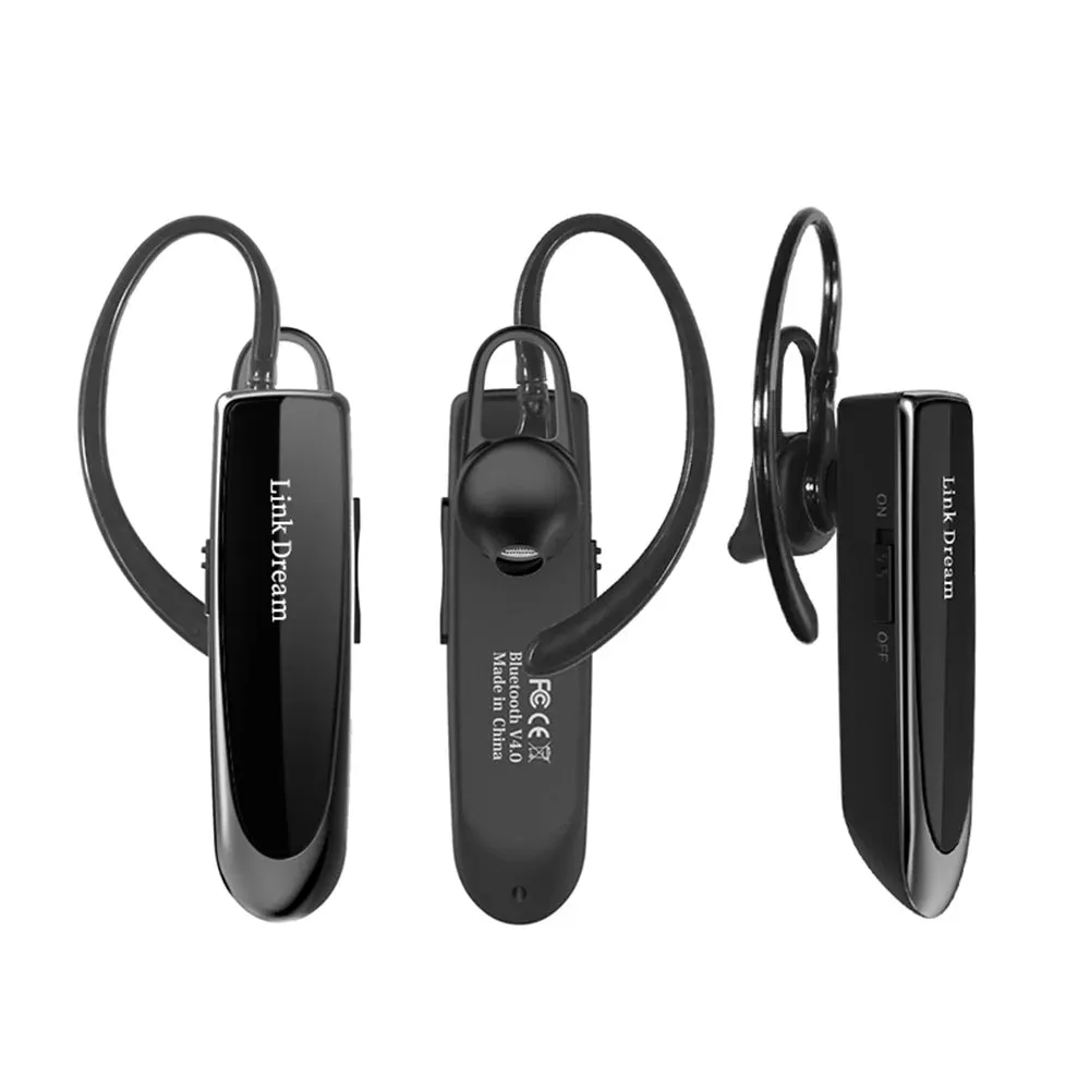 Bluetooth Business Earphone - Wireless Single Earbud with HD Call Quality for Handsfree Driving
