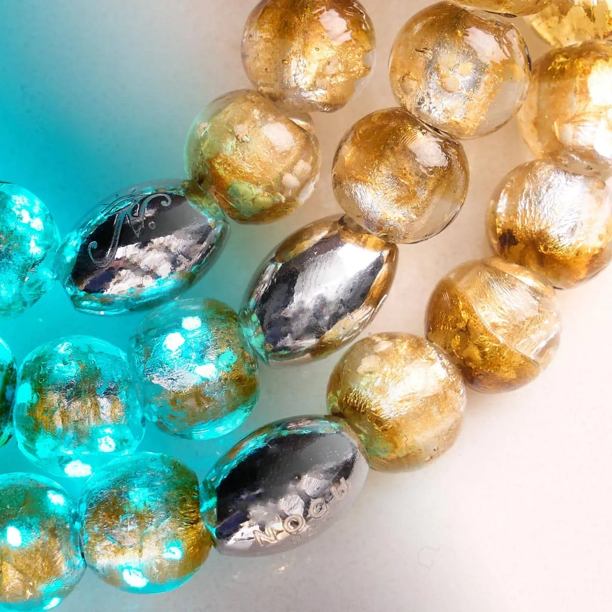 Bronze Horizon | .925 Sterling Silver | Lunar Glass Bracelet