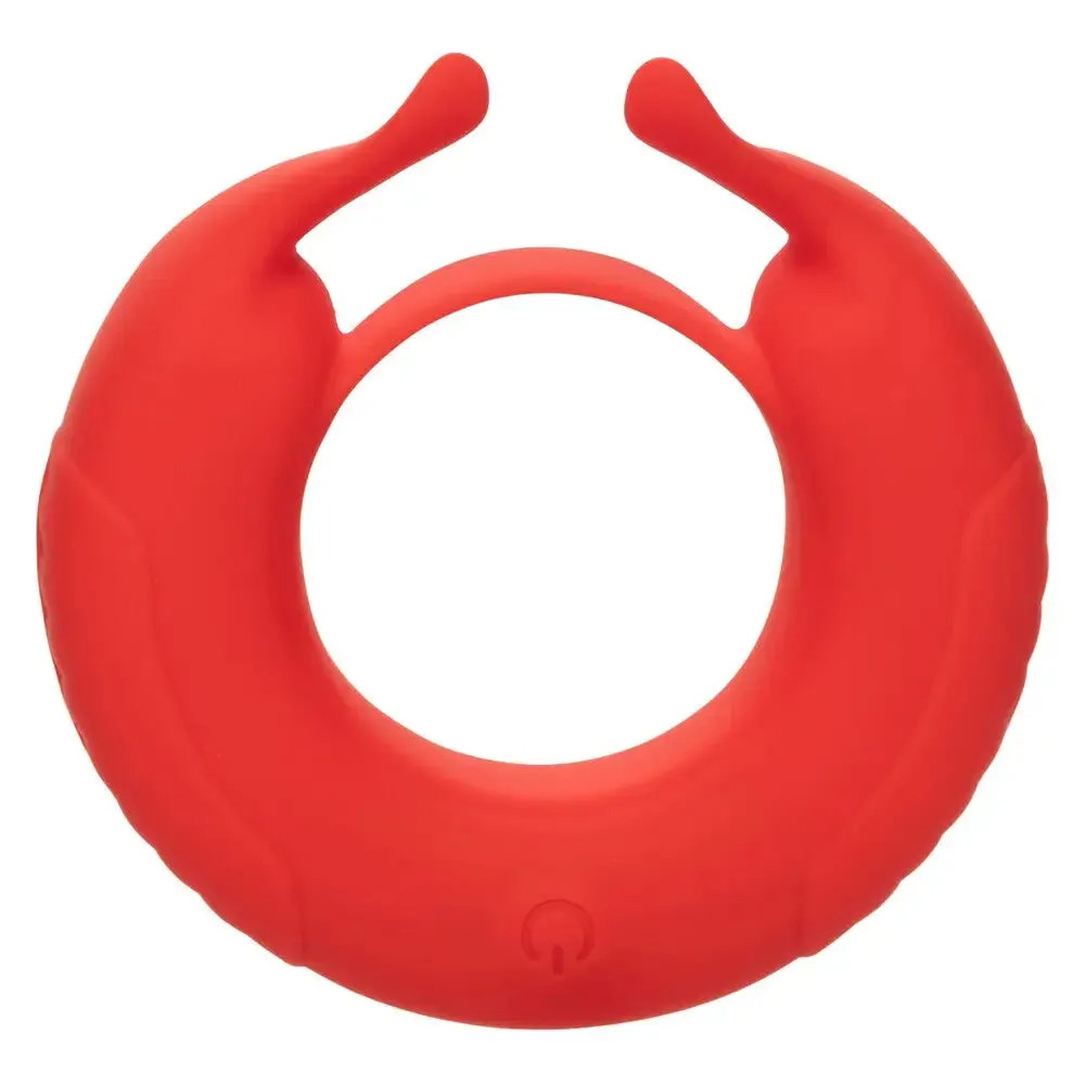 California Exotic Silicone Red Rechargeable Cock Ring