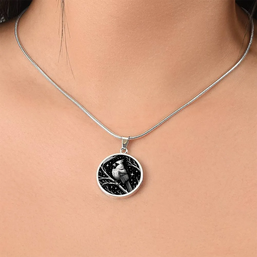 Cardinal Necklace, Cardinal Memorial Jewelry Gifts, Spirit Companion Bird Charm Pendant, Remembrance Valentines Gift & Mothers Day Necklace