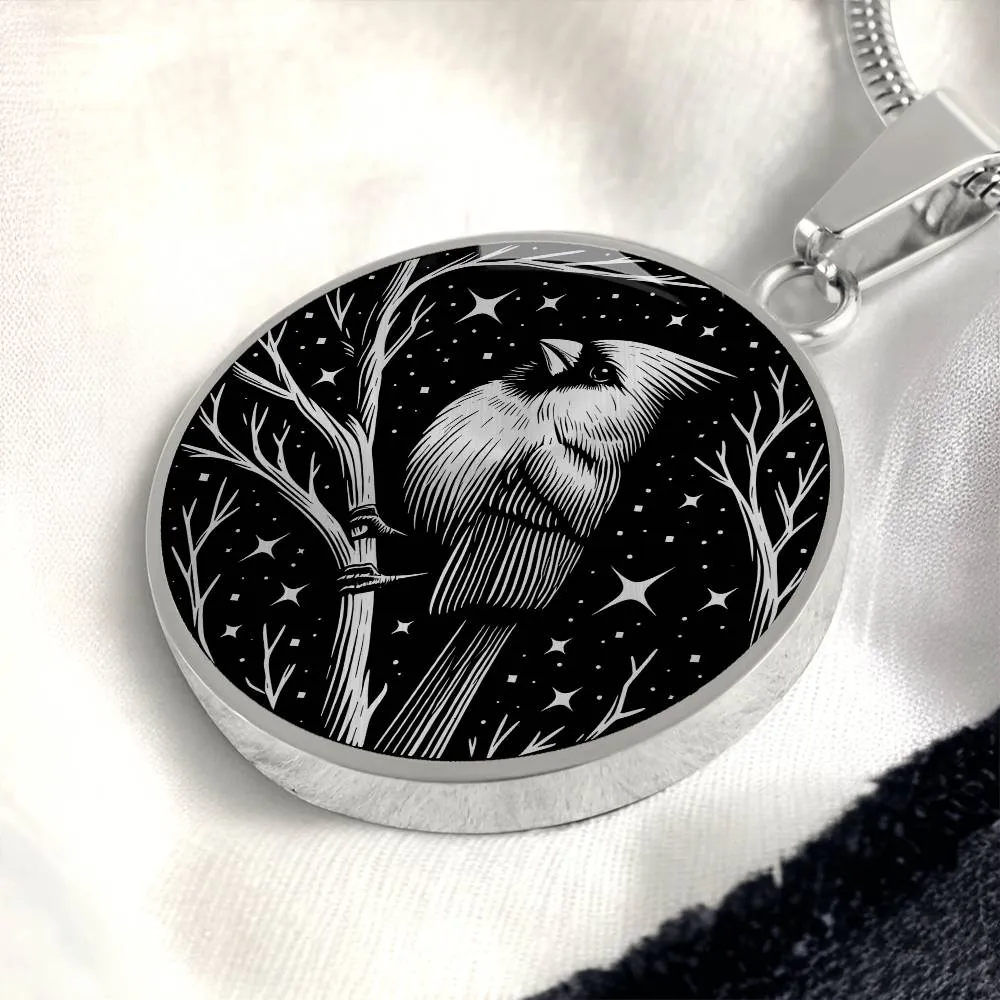 Cardinal Necklace, Cardinal Memorial Jewelry Gifts, Spirit Companion Bird Charm Pendant, Remembrance Valentines Gift & Mothers Day Necklace