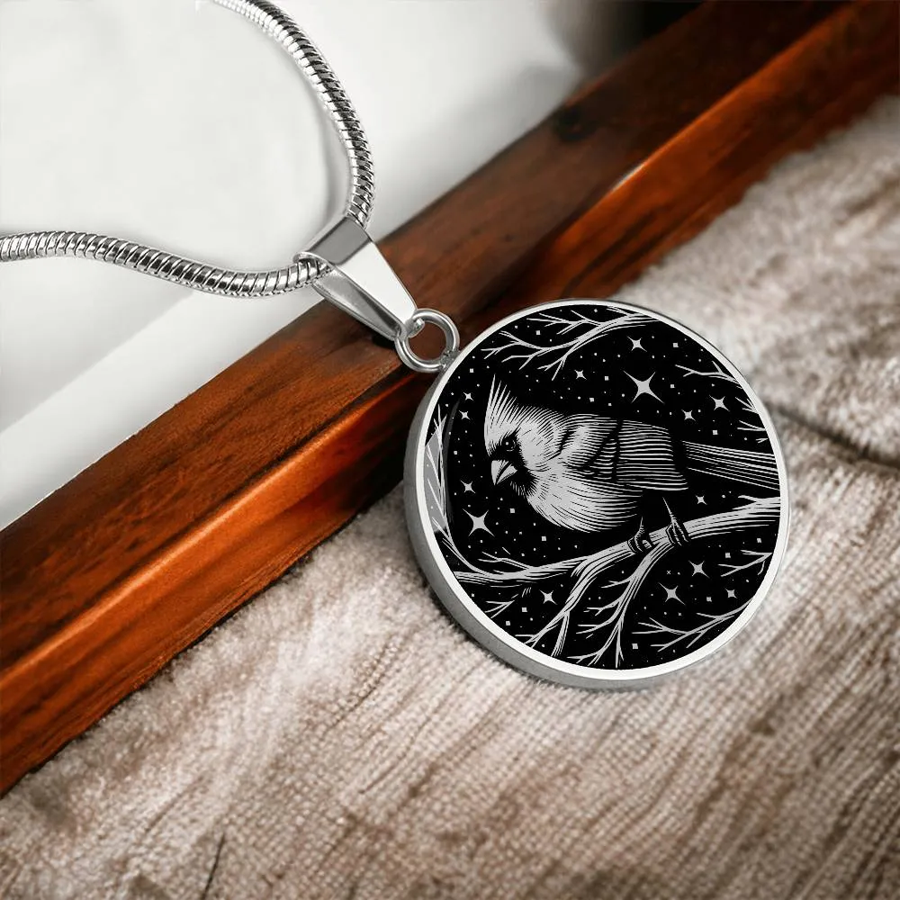 Cardinal Necklace, Cardinal Memorial Jewelry Gifts, Spirit Companion Bird Charm Pendant, Remembrance Valentines Gift & Mothers Day Necklace