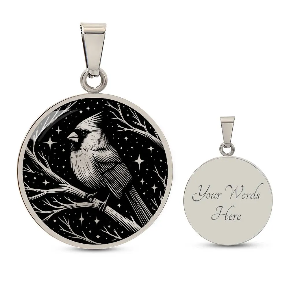 Cardinal Necklace, Cardinal Memorial Jewelry Gifts, Spirit Companion Bird Charm Pendant, Remembrance Valentines Gift & Mothers Day Necklace