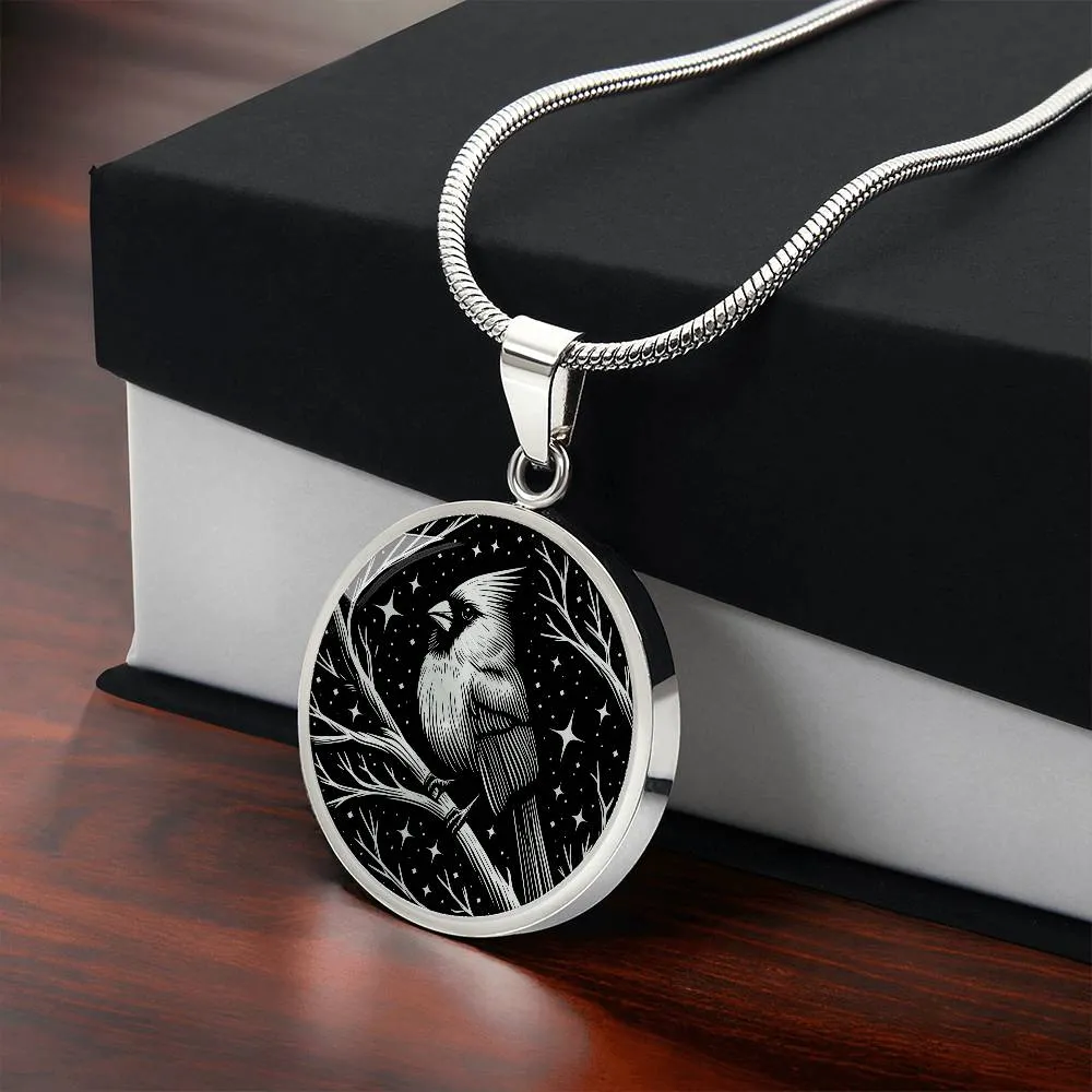 Cardinal Necklace, Cardinal Memorial Jewelry Gifts, Spirit Companion Bird Charm Pendant, Remembrance Valentines Gift & Mothers Day Necklace