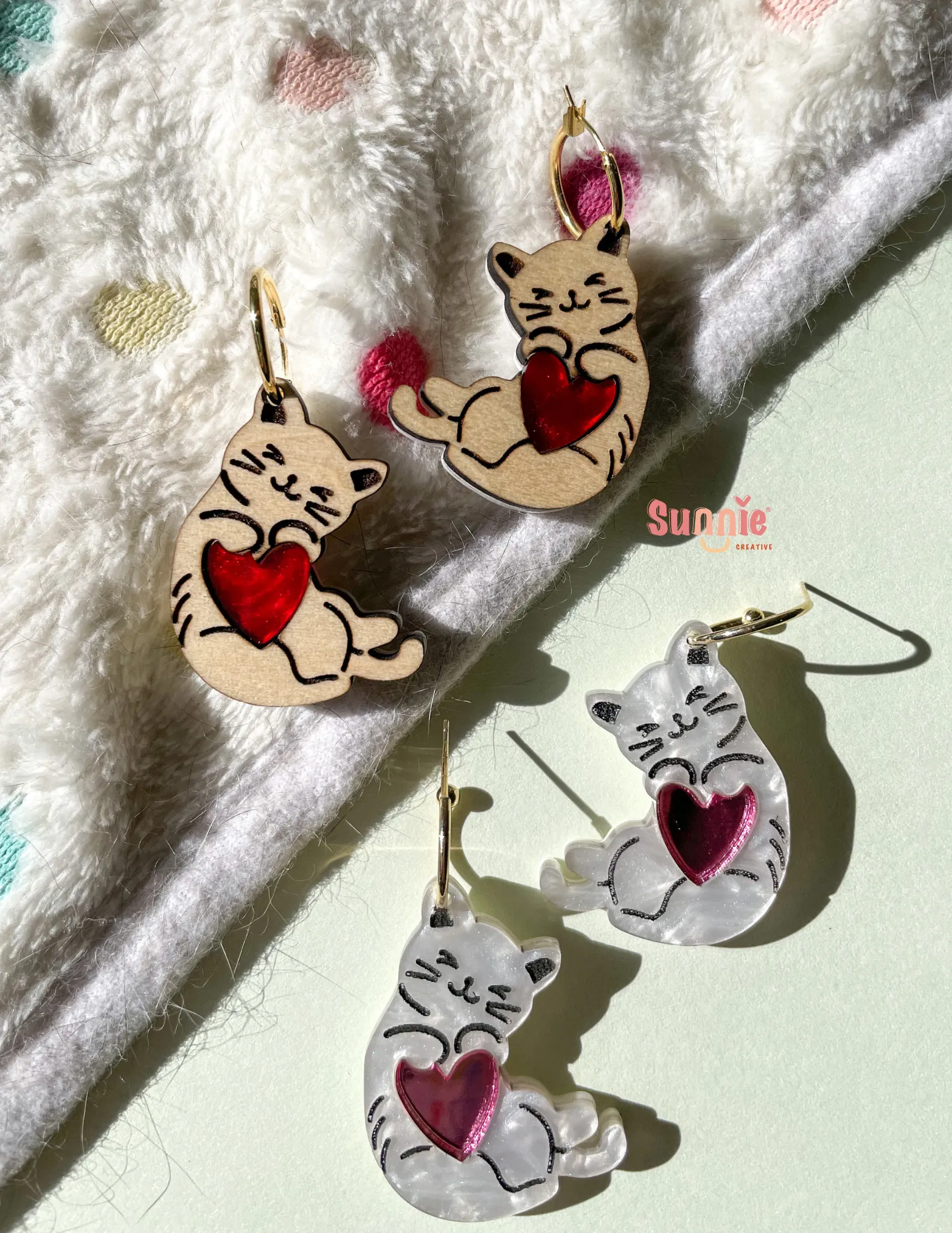 Cat with Lots Love