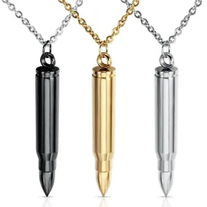 Chain Necklace with Bullet Pendant