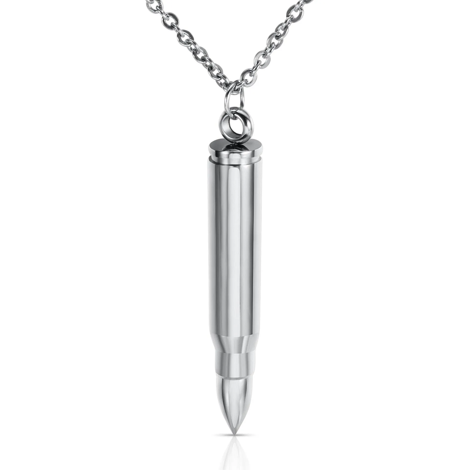 Chain Necklace with Bullet Pendant