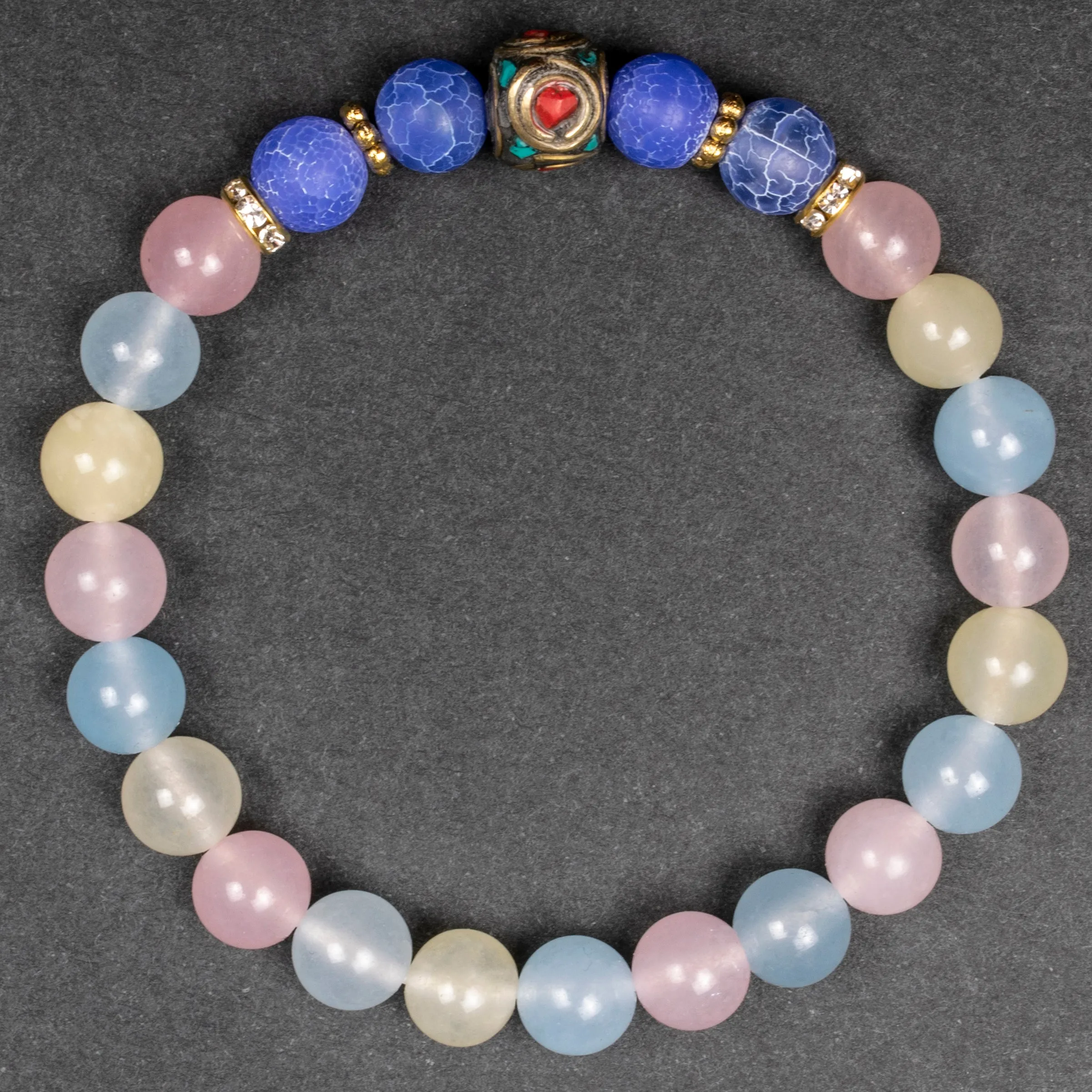 Chalcedony with Dragon Vein Balance Bracelet