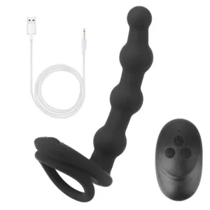 Chapelet Anal Silicone Vibrant rings plug