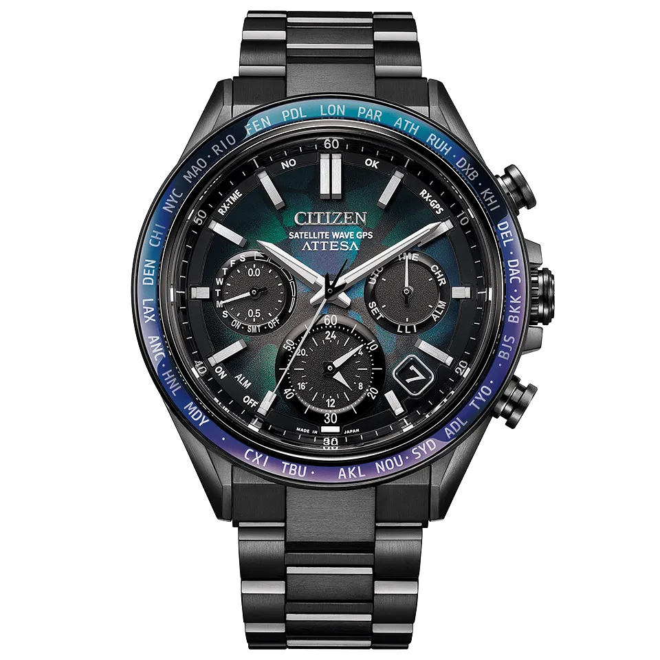 Citizen CC4057-60E Attesa titanium GPS solar radio limited edition watch
