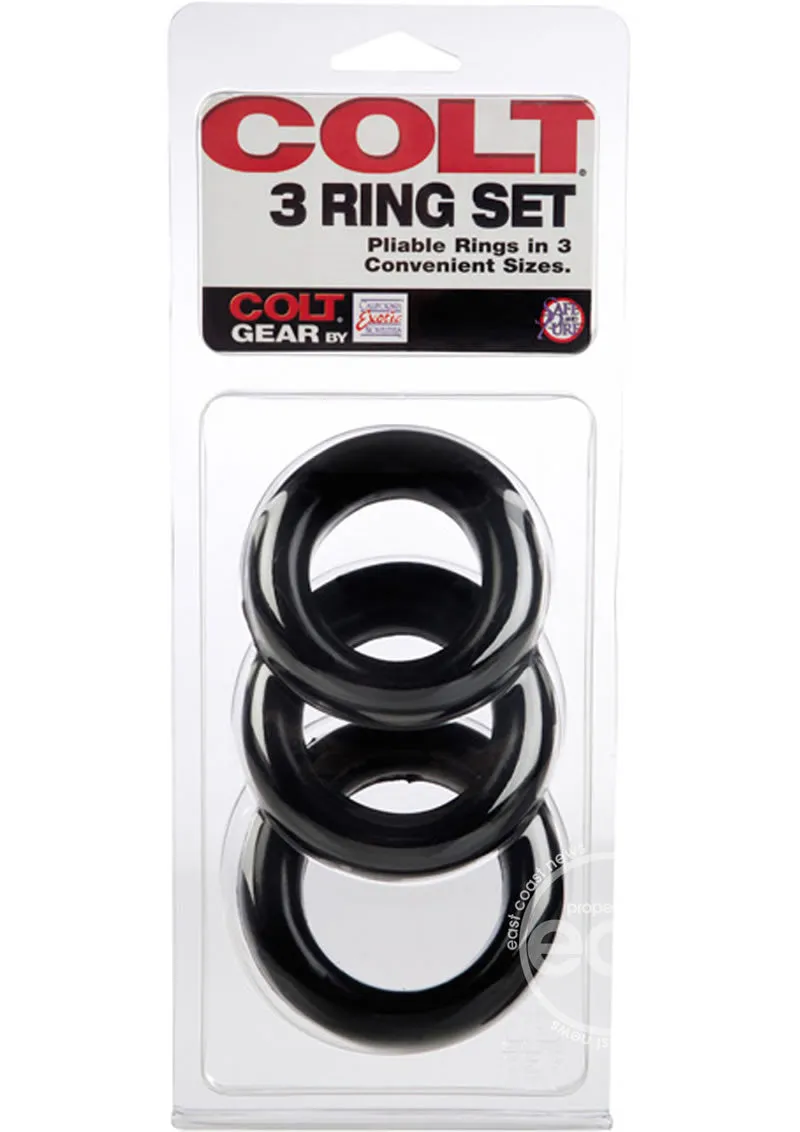 COLT 3 RING SET RUBBER BLACK