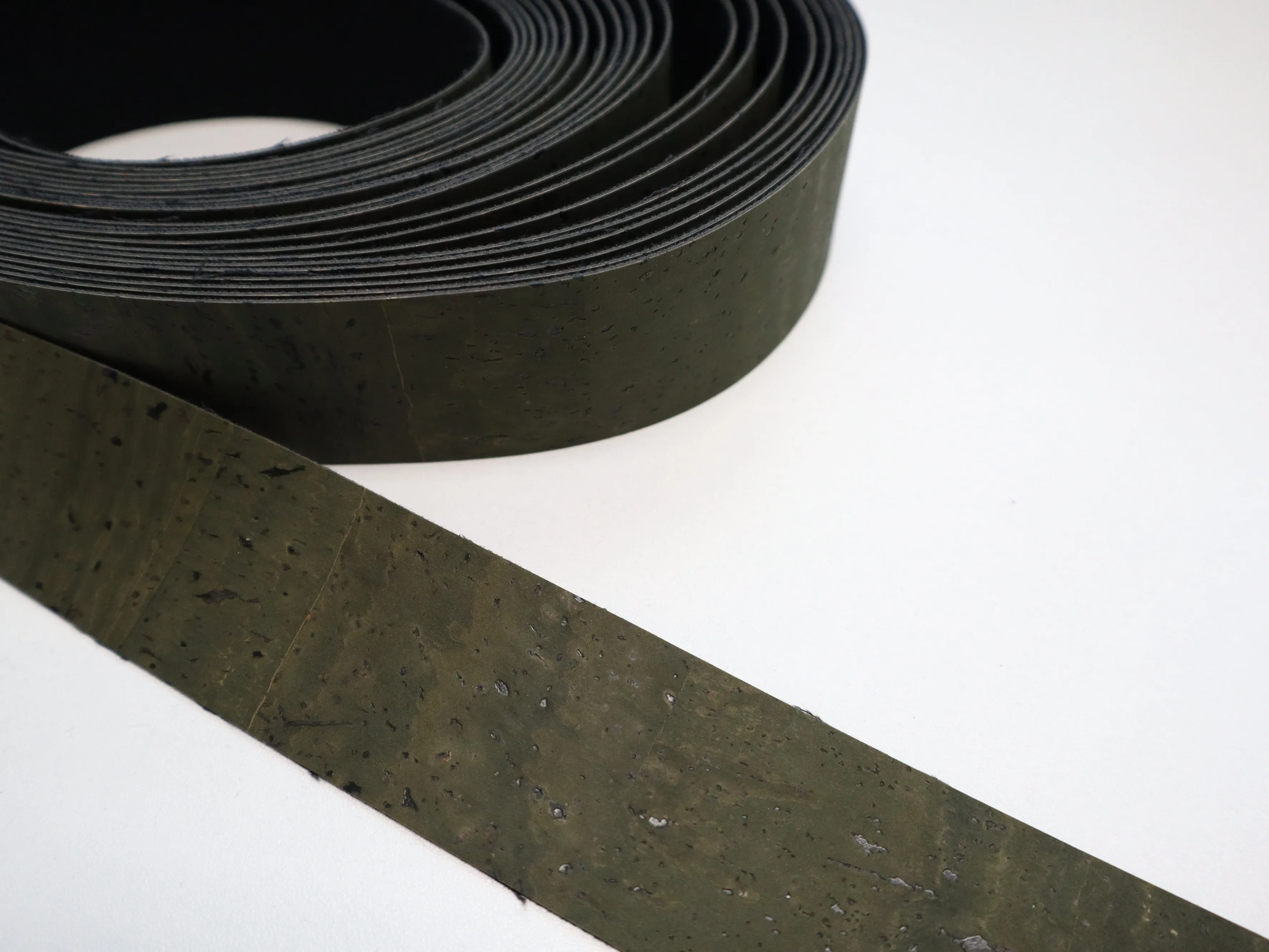 Cork Ribbon By the Yard - Olive Green