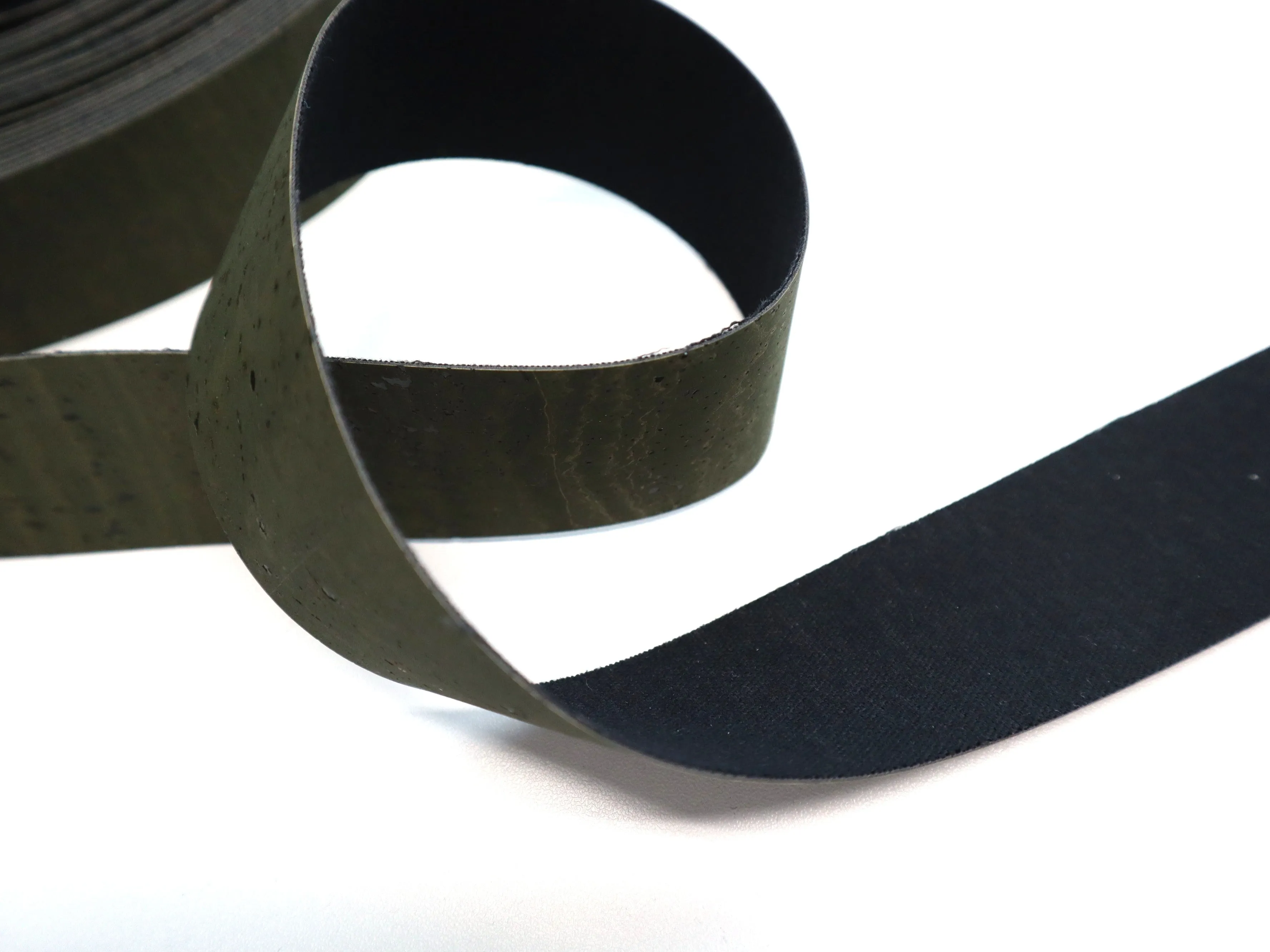 Cork Ribbon By the Yard - Olive Green