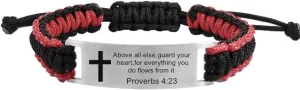 Custom Stainless Steel Bible Verse Bracelet by LiFashion
