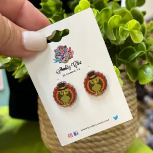 Cute Turkey Stud Earrings