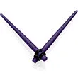 Dark Purple Matte Acrylic Straight Taper Set 12 Gauge to 00 Gauge