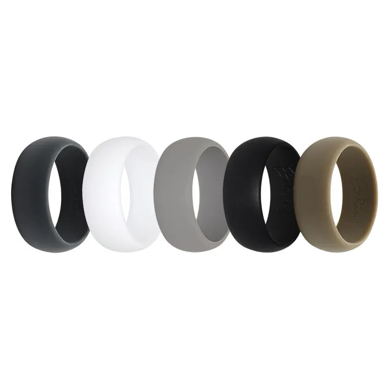 E3 Men's Plain Silicone Rings - Natural Selection