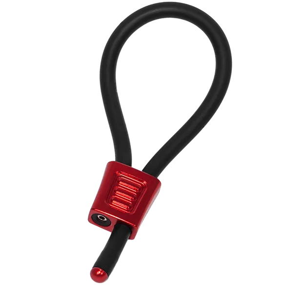 ELECTRASTIM Prestige ElectraLoops Adjustable Cock Rings - RED