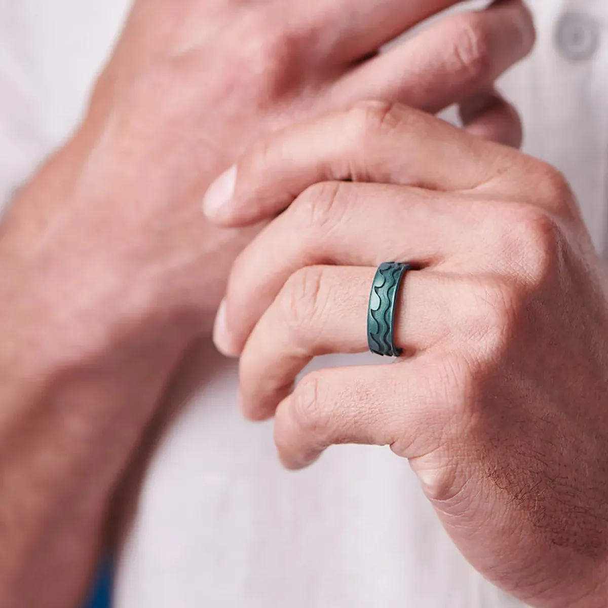 Enso Etched Classic Silicone Rings