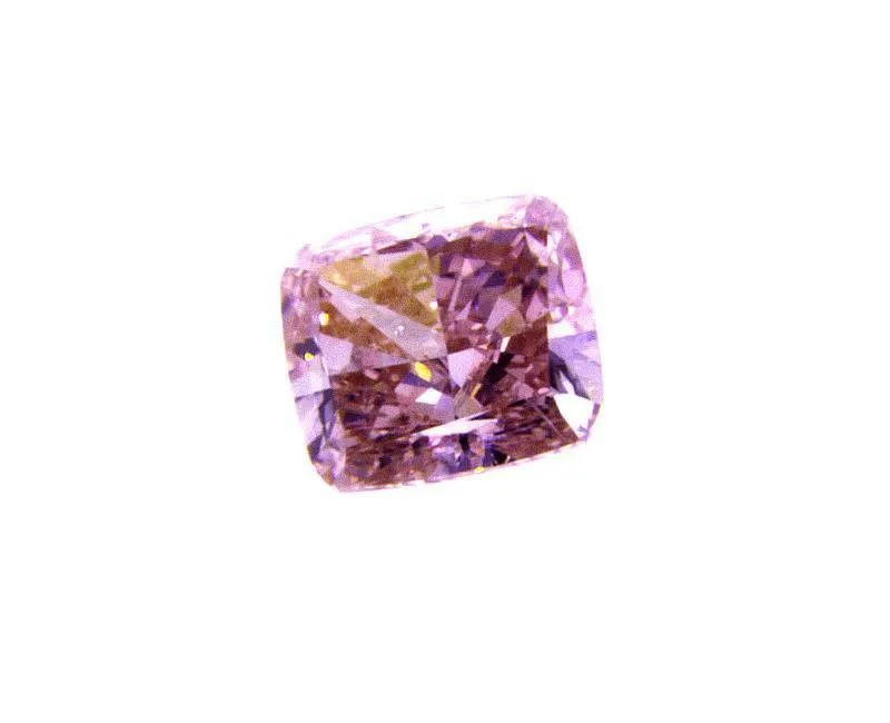 Fancy Intense Purplish Pink Loose Diamond 0.30 Carat GIA Certified Cushion Cut