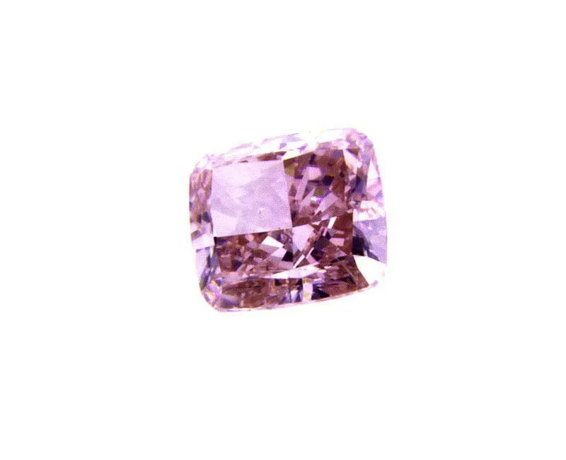 Fancy Intense Purplish Pink Loose Diamond 0.30 Carat GIA Certified Cushion Cut