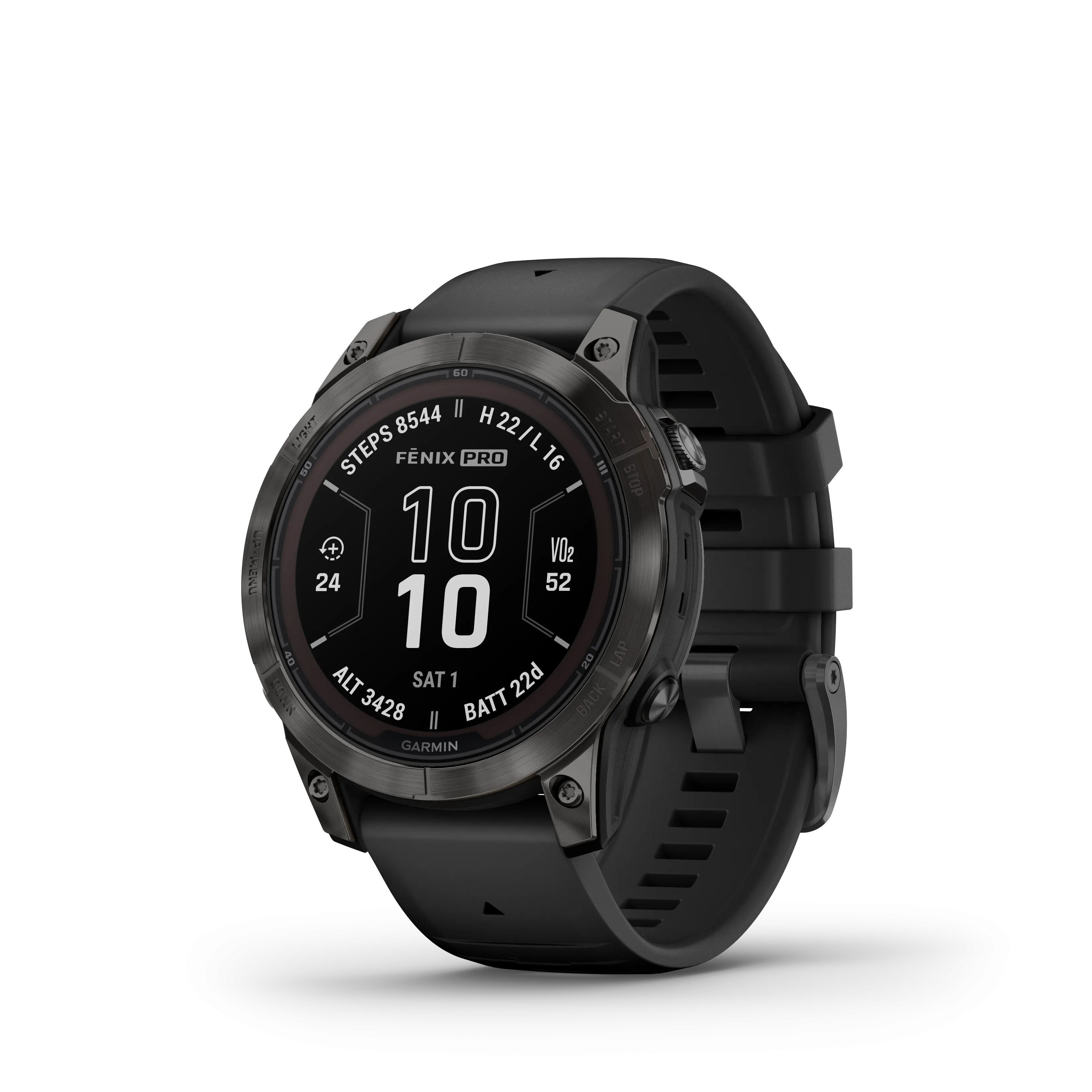 Fenix 7 Pro Sapphire Solar Carbon Gray Titanium Black Band