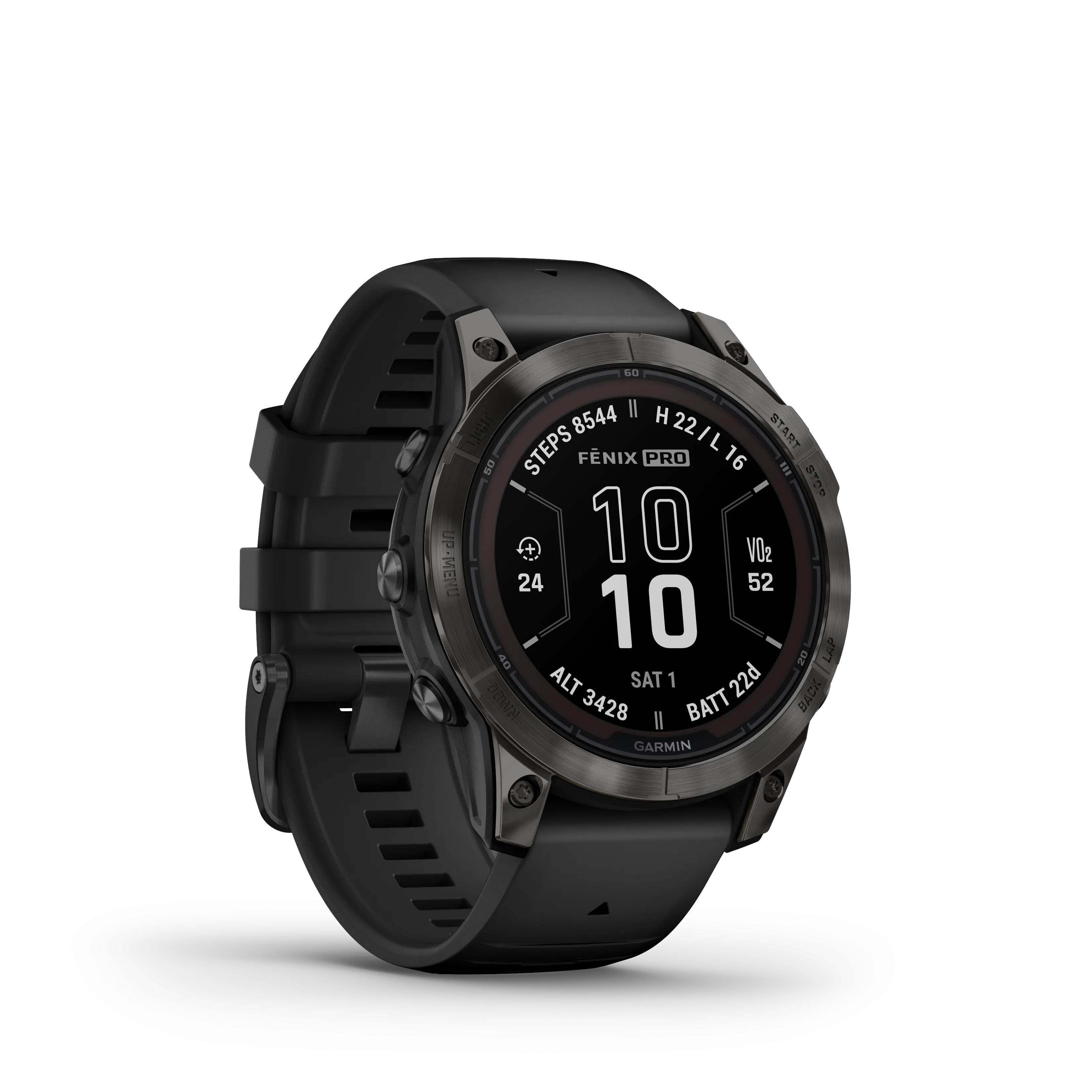 Fenix 7 Pro Sapphire Solar Carbon Gray Titanium Black Band