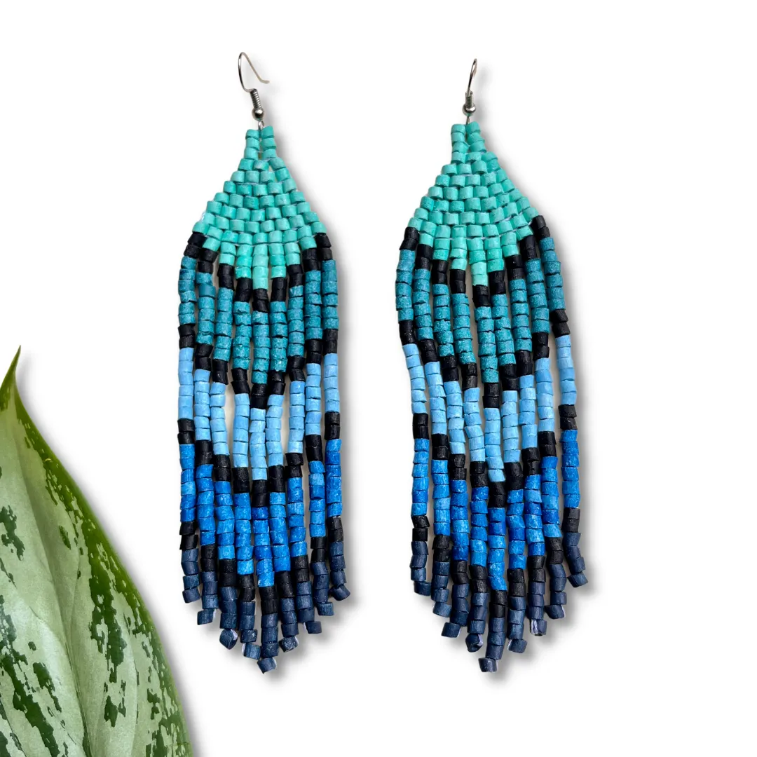 Five Arrows Five Colors Earrings in Natural Stone