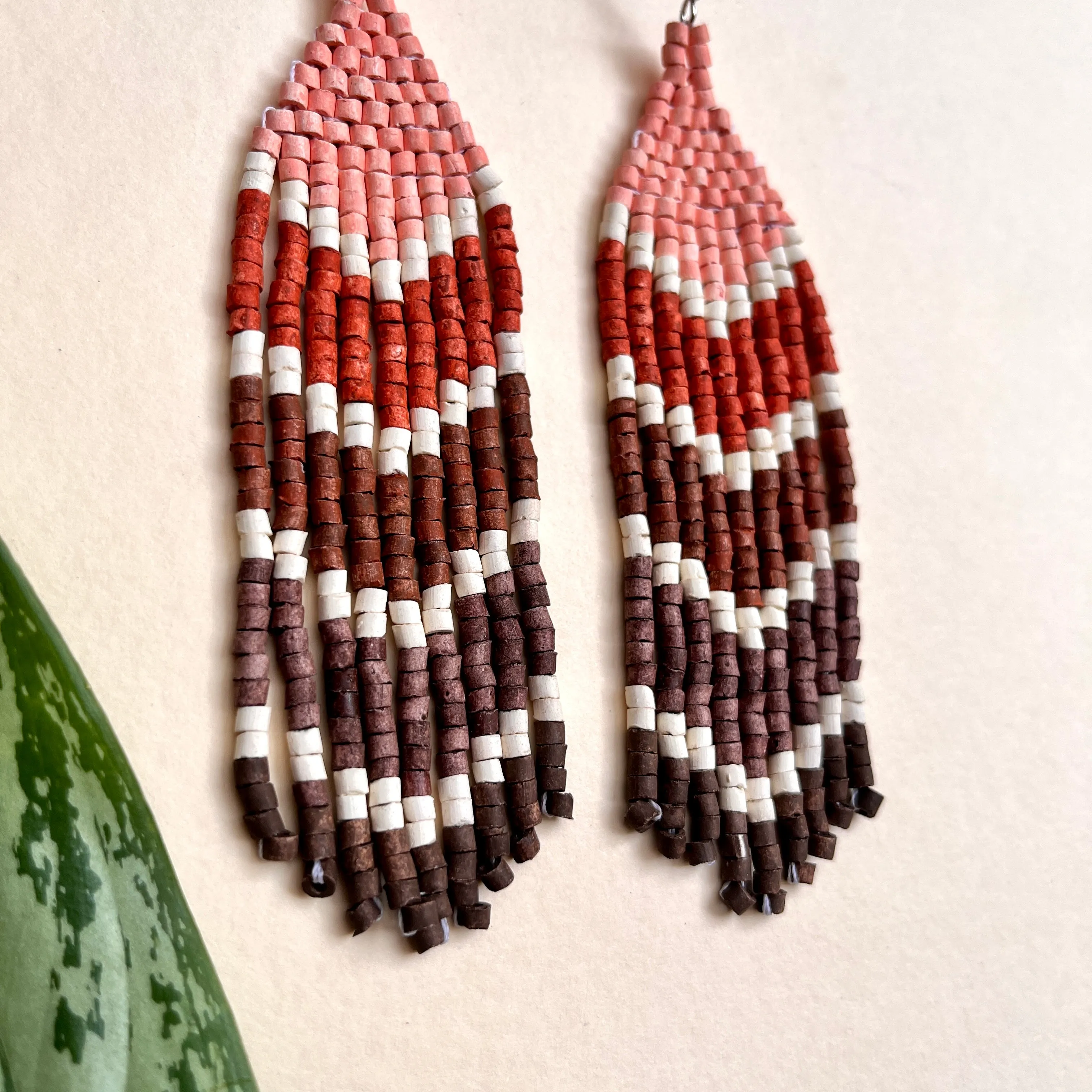 Five Arrows Five Colors Earrings in Natural Stone