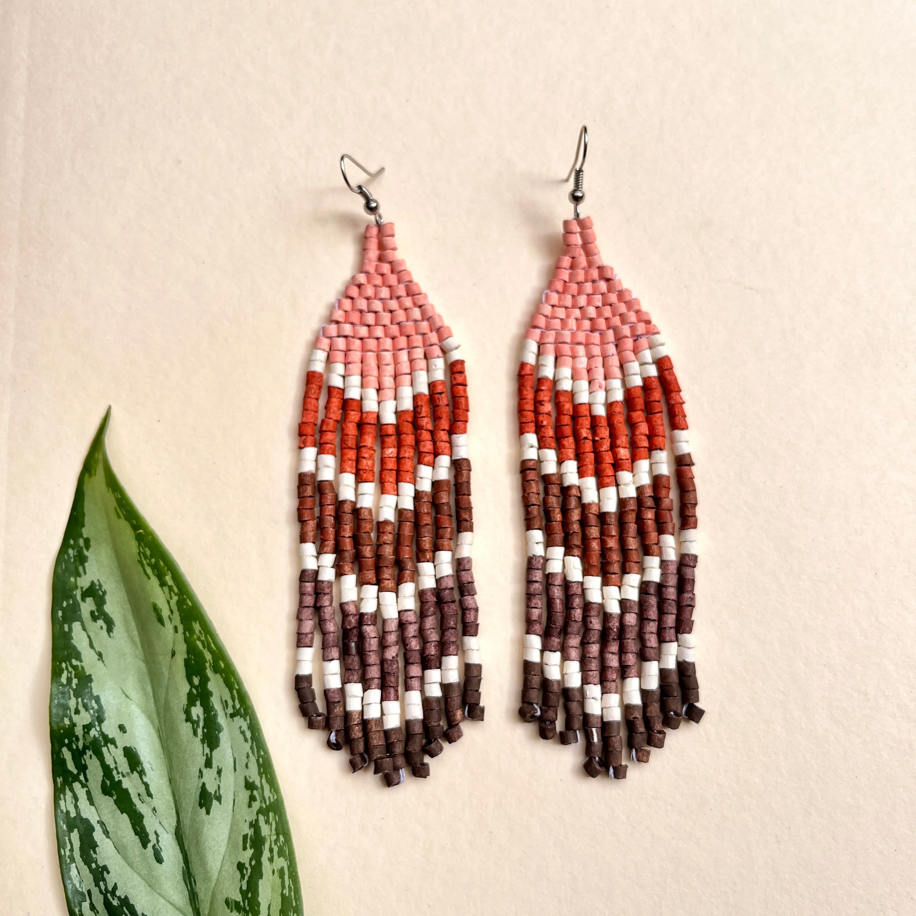 Five Arrows Five Colors Earrings in Natural Stone