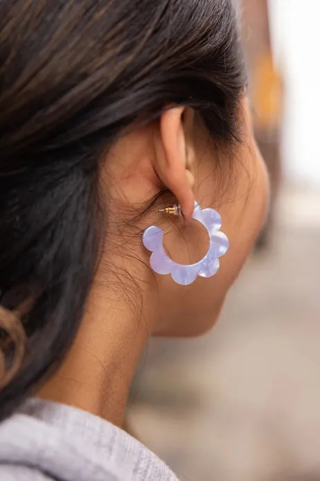 Flora Hoop Earrings