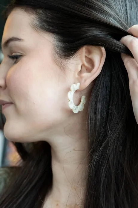 Flora Hoop Earrings