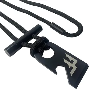 Forest Fundamentals™ Sidekick Fire Starter™ | Ferro Rod Fire Steel & Striker Necklace | All-Weather, EDC, Bushcraft, Camping | Bottle Opener & Tinder Scraper | 5,500º F Molten Sparks