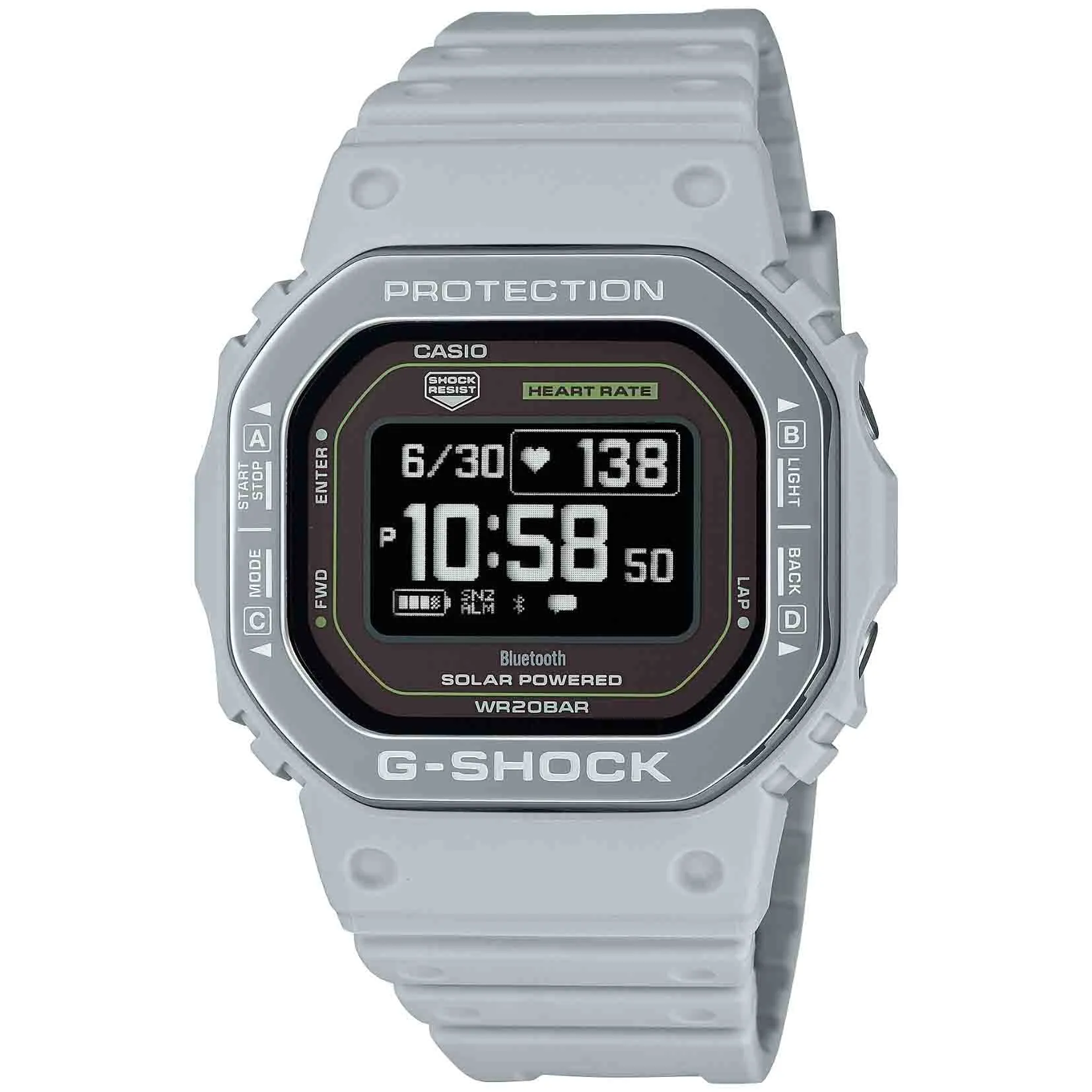 G-Shock DWH5600 G-Squad Bluetooth Gear Oximeter Gray