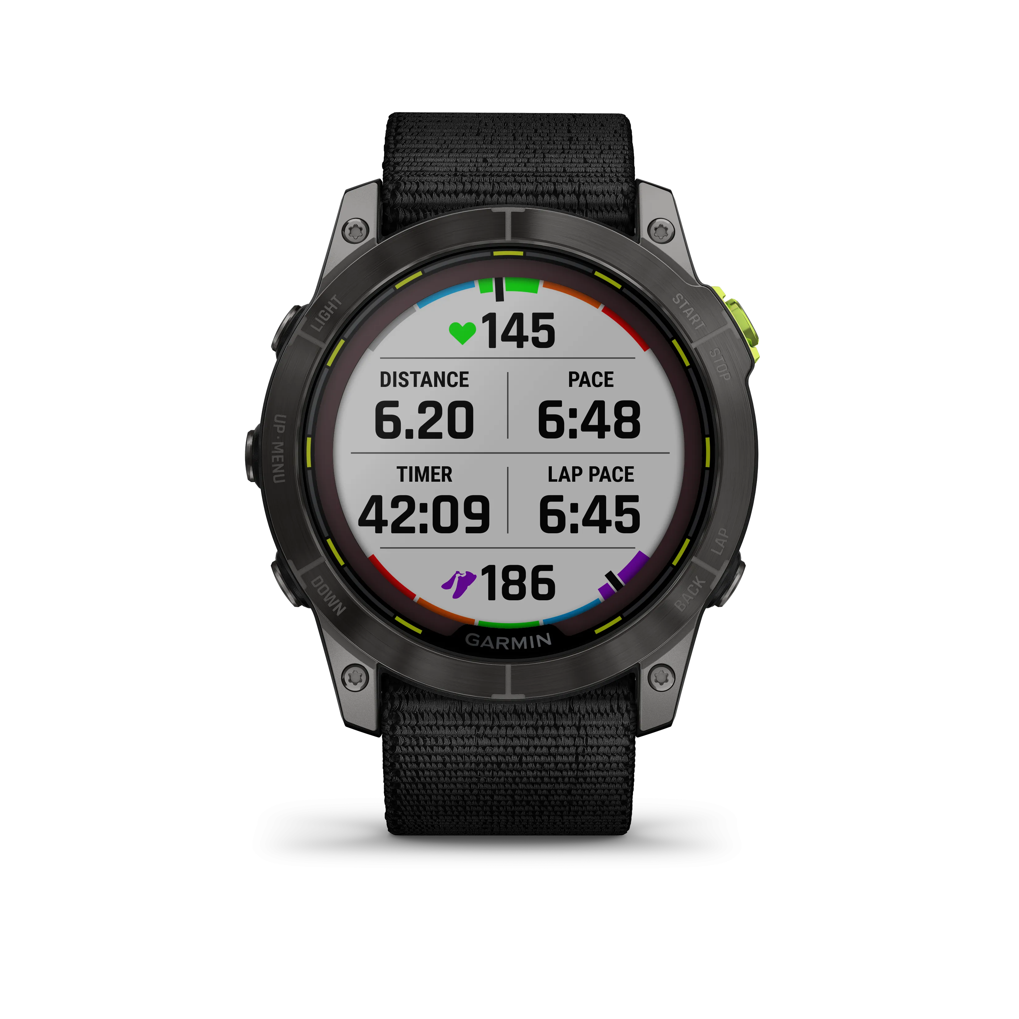 Garmin Enduro 2, Carbon Gray DLC Titanium with Black Nylon Band, Solar Charging, with Wearable4U EarBuds Bundle (Bundle Options Available)
