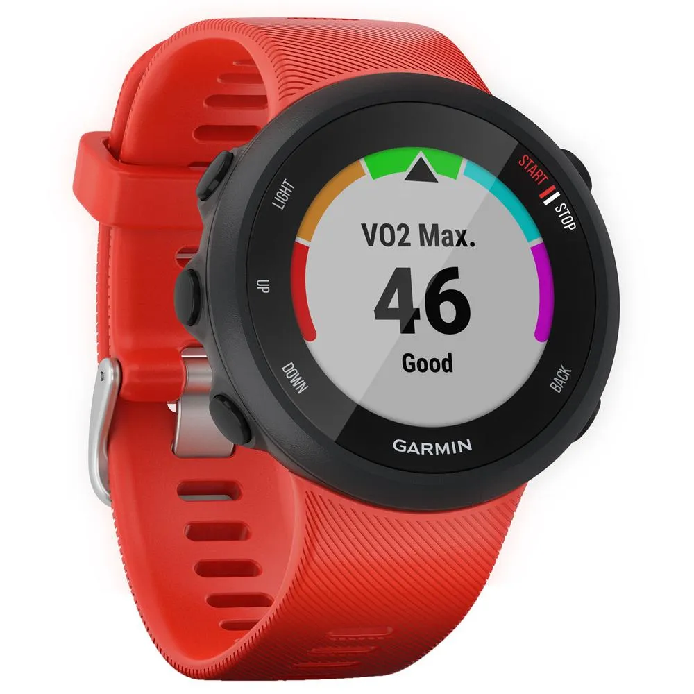 Garmin Forerunner 45 GPS Running Watch 42mm (Lava Red) w/ 7pc Fitness Kit   More