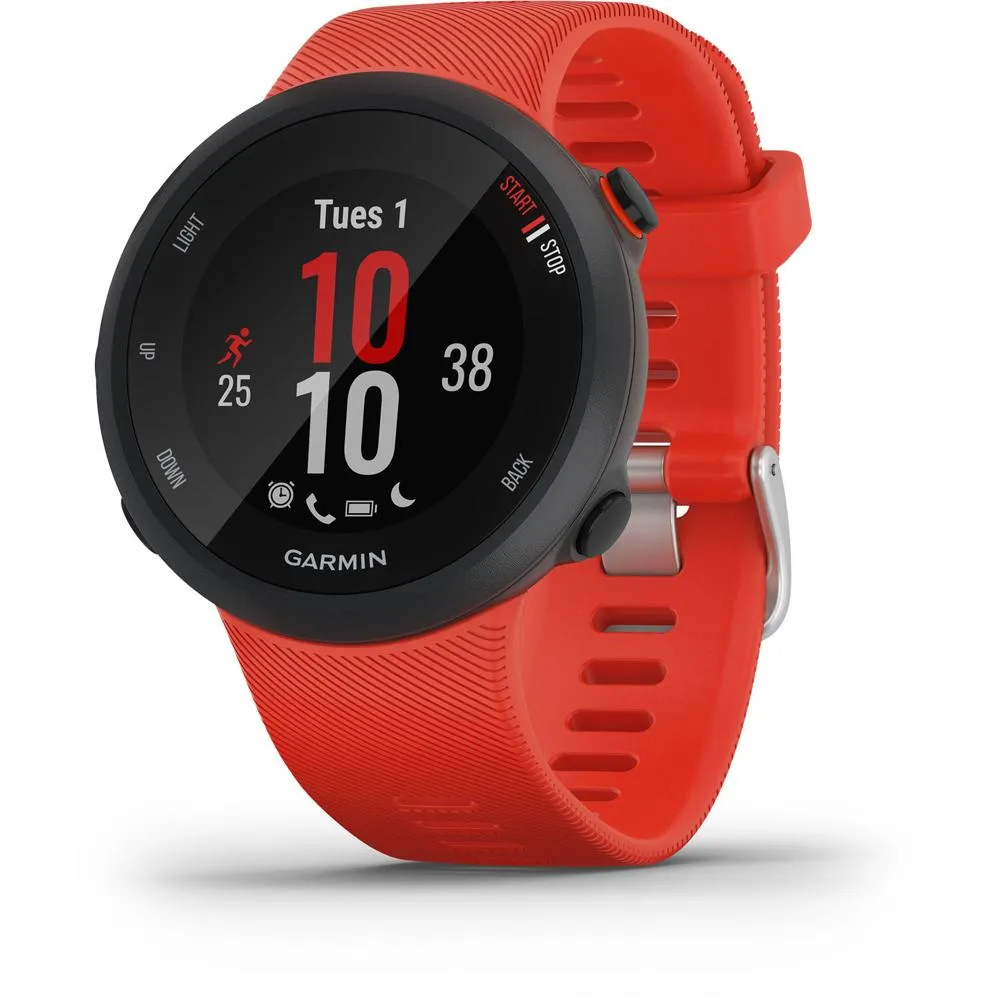 Garmin Forerunner 45 GPS Running Watch 42mm (Lava Red) w/ 7pc Fitness Kit   More
