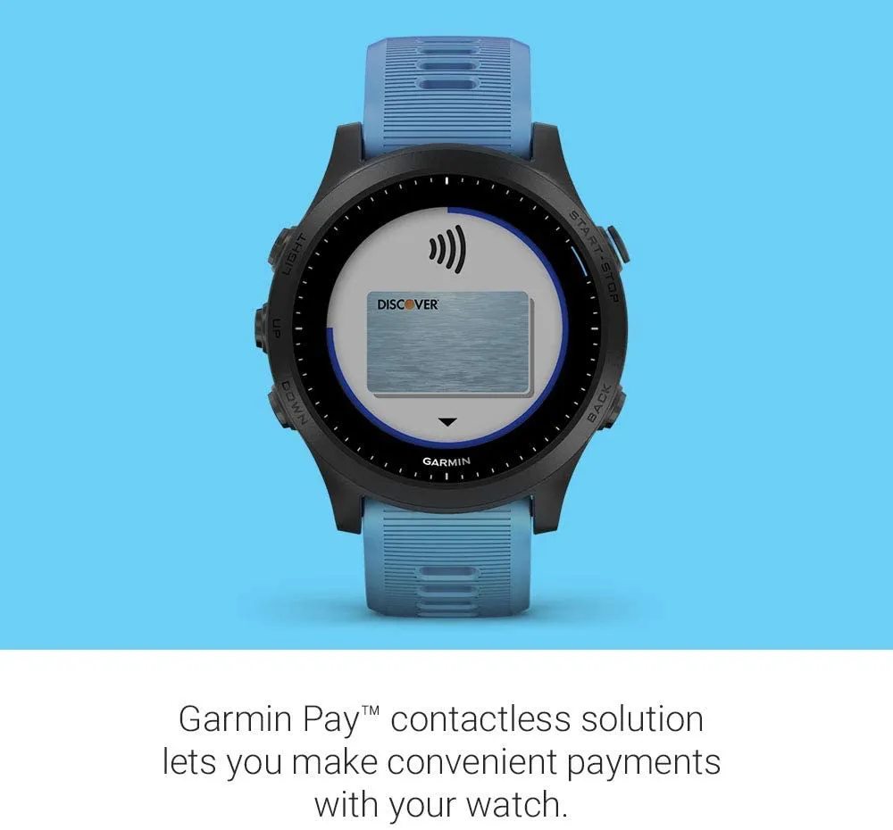 Garmin Forerunner 945 Premium GPS Running / Triathlon Smartwatch with EarBuds Bundle